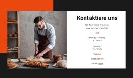 Besuchen Sie Unsere Bäckerei - HTML Builder Drag And Drop