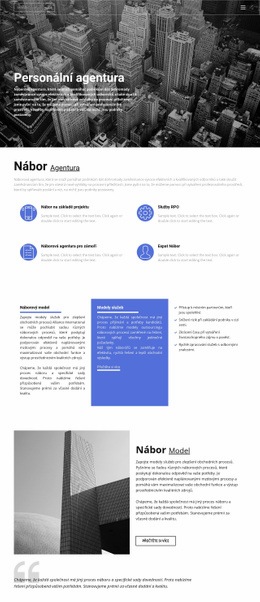 Náborová Agentura S Dobrými Zkušenostmi – Stažení Šablony Webu