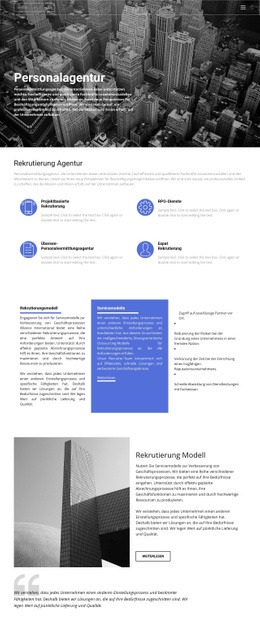 Personalvermittlungsagentur Mit Guter Erfahrung - Beste HTML5-Vorlage