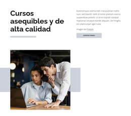 Cursos De Alta Calidad - Tema Personalizado De WordPress