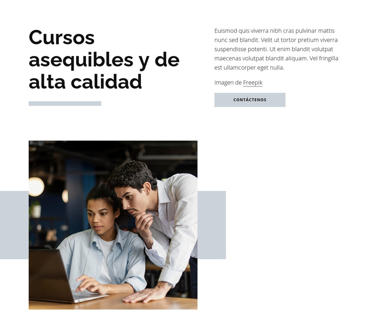 Cursos de alta calidad Tema de WordPress