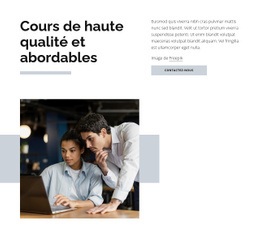 Cours De Haute Qualité - HTML Website Maker