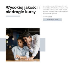 Responsywny Szablon Internetowy Dla Kursy Wysokiej Jakości