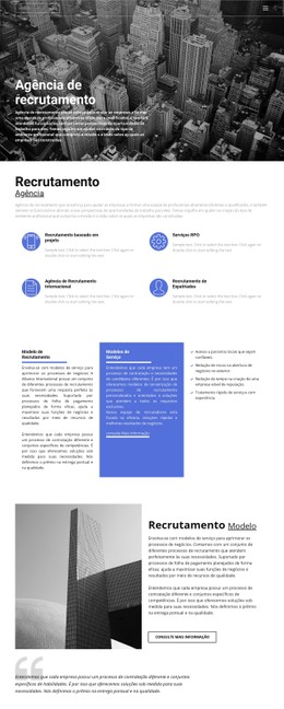 Agência De Recrutamento Com Boa Experiência Site De Comércio Eletrônico