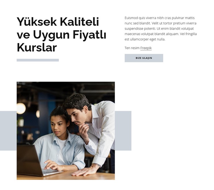 Yüksek kaliteli kurslar CSS Şablonu