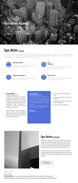 İyi Deneyime Sahip Işe Alım Ajansı - Web Sitesi Şablonunu Indirme