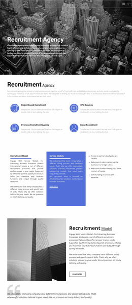 Recruiting Agency With Good Experience - Website Template Download