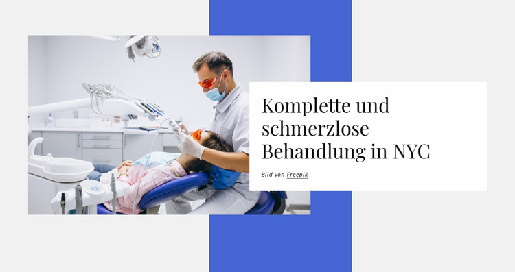 Komplette und schmerzlose Behandlung Joomla Vorlage