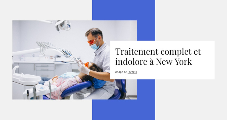 Traitement complet et indolore Thème WordPress