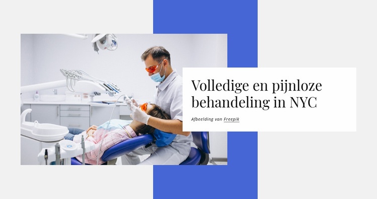 Volledige en pijnloze behandeling Bestemmingspagina