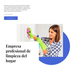 Empresa Profesional De Limpieza Del Hogar - Plantilla De Sitio Web Móvil