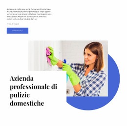 Azienda Professionale Di Pulizie Domestiche - Design Del Sito Web Scaricabile Gratuitamente