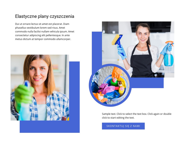 Elastyczne plany sprzątania Motyw WordPress