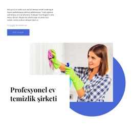 Profesyonel Ev Temizlik Şirketi Için En Yaratıcı Açılış Sayfası