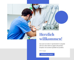 Willkommen In Ihrem Zahnarztzentrum – Fertiges Website-Design