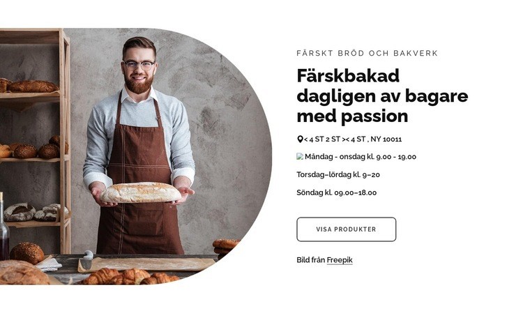 Vi är bagare CSS -mall