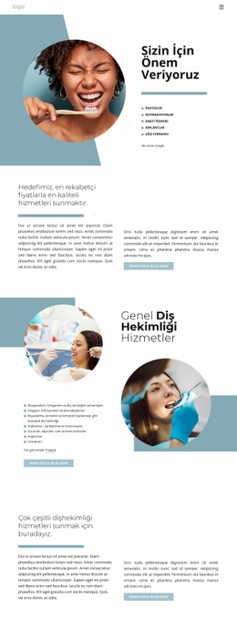 Yüksek Kaliteli Diş Hizmetleri - Açılış Sayfası