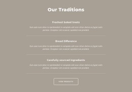 Our Traditions Template HTML CSS Responsive