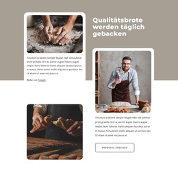 Qualitätsbrote Werden Täglich Gebacken - Integrierte CMS-Funktionalität