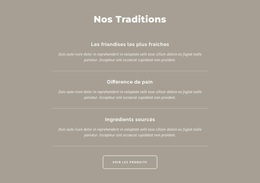 Nos Traditions – Thème WordPress Facile À Utiliser