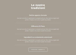 Le Nostre Tradizioni - Modello Di Sito Web Personale