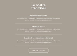 Le Nostre Tradizioni Template HTML CSS Responsive