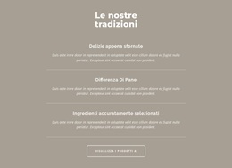 Le Nostre Tradizioni - Tema WordPress Facile Da Usare