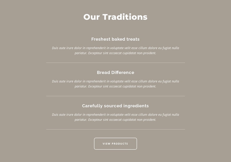 Our traditions Joomla Template