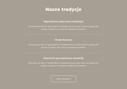 Nasze Tradycje - Szablon Osobistej Witryny Internetowej