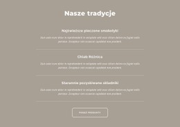 Nasze Tradycje Szablon HTML CSS Responsywny