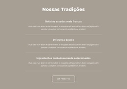 Nossas Tradições - Modelo De Site Pessoal
