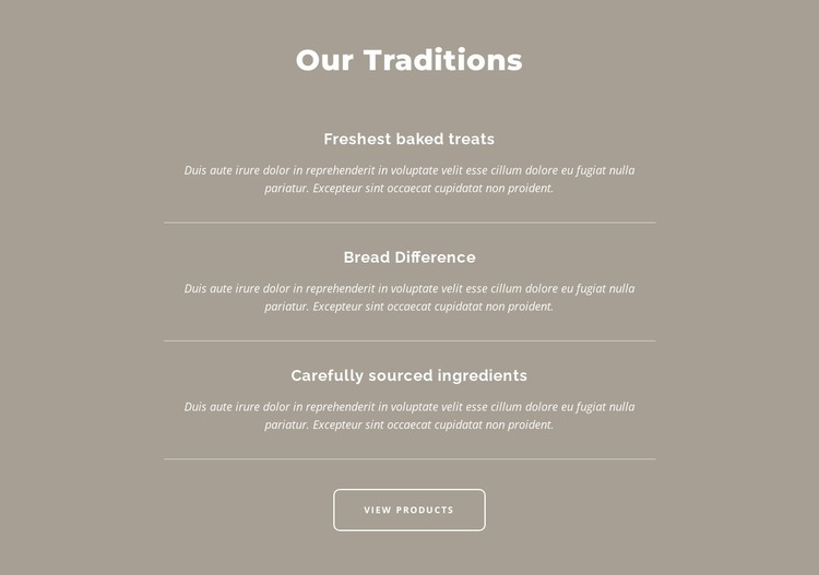 Our traditions WordPress Theme