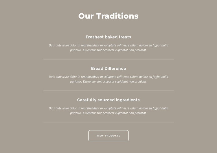 Our traditions Wysiwyg Editor Html 