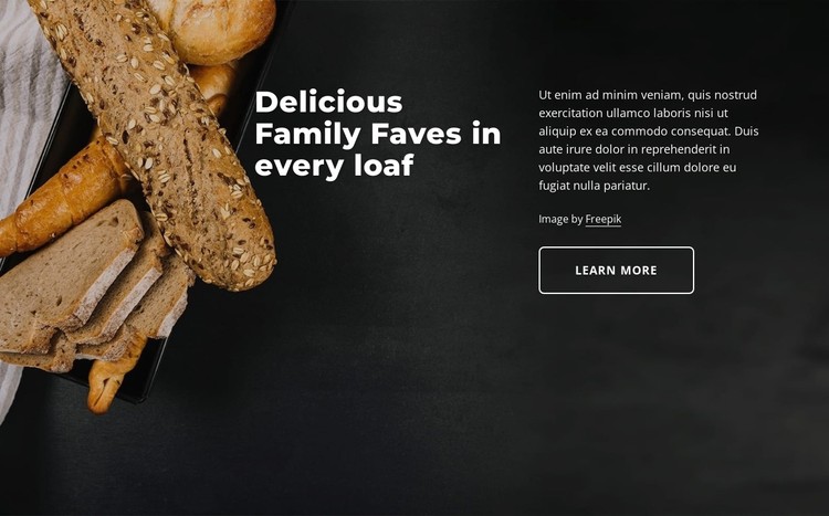 Loaf bakery CSS Template