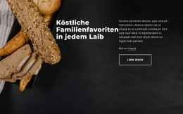 Kostenloser Website-Builder Für Brotbäckerei