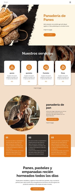 Panadería Panes - Tema Exclusivo De WordPress