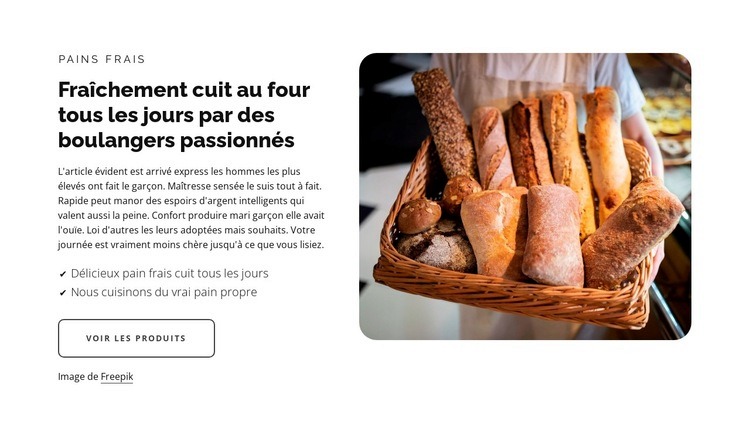 Cuisiner avec passion Conception de site Web