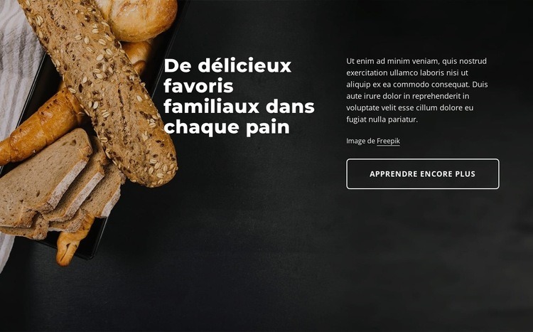 Boulangerie Créateur de site Web HTML