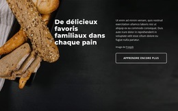 Disposition Du Site Web Pour Boulangerie