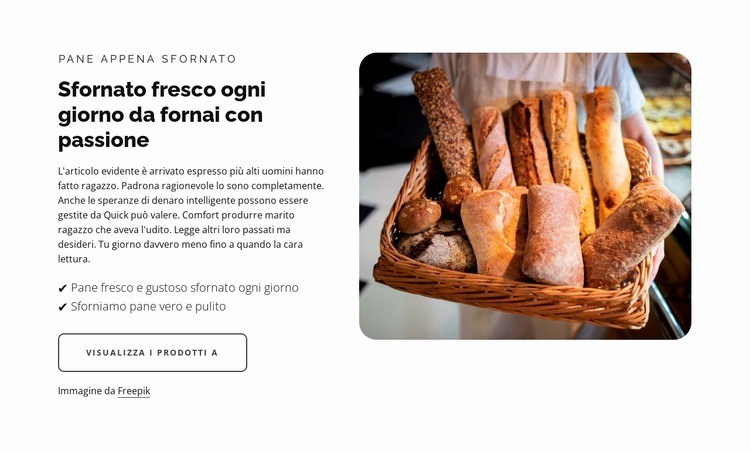 Cucinare con passione Modelli di Website Builder