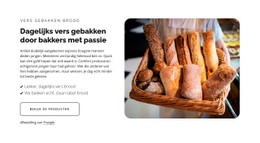 HTML5 Responsief Voor Bakken Met Passie