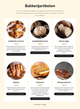 Dagelijks Vers Gebakken Brood Gratis CSS-Websitesjabloon
