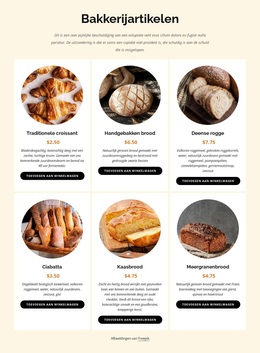 Dagelijks Vers Gebakken Brood - Responsief WordPress-Thema