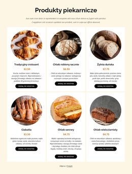 Codziennie Wypiekane Ręcznie Świeże Pieczywo - Responsywny Szablon Strony Internetowej