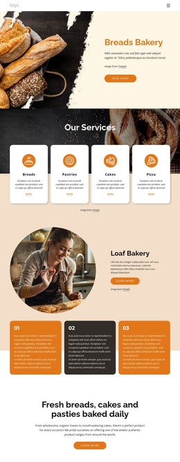 Breads Bakery Web Themes