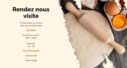 Visitez La Boulangerie : Modèle De Site Web Simple