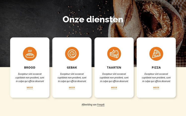 We gebruiken fijne ingrediënten en traditionele methoden WordPress-thema