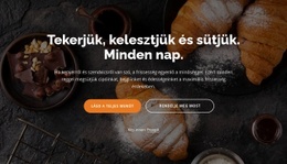 Roll, Proff, Croissant - HTML Oldalsablon