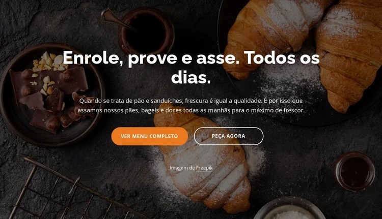 Rolo, proff, croissants Construtor de sites HTML