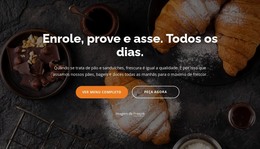 Rolo, Proff, Croissants - Modelo De Código HTML